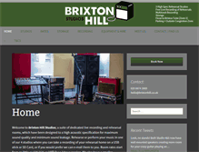 Tablet Screenshot of brixtonhillstudios.com